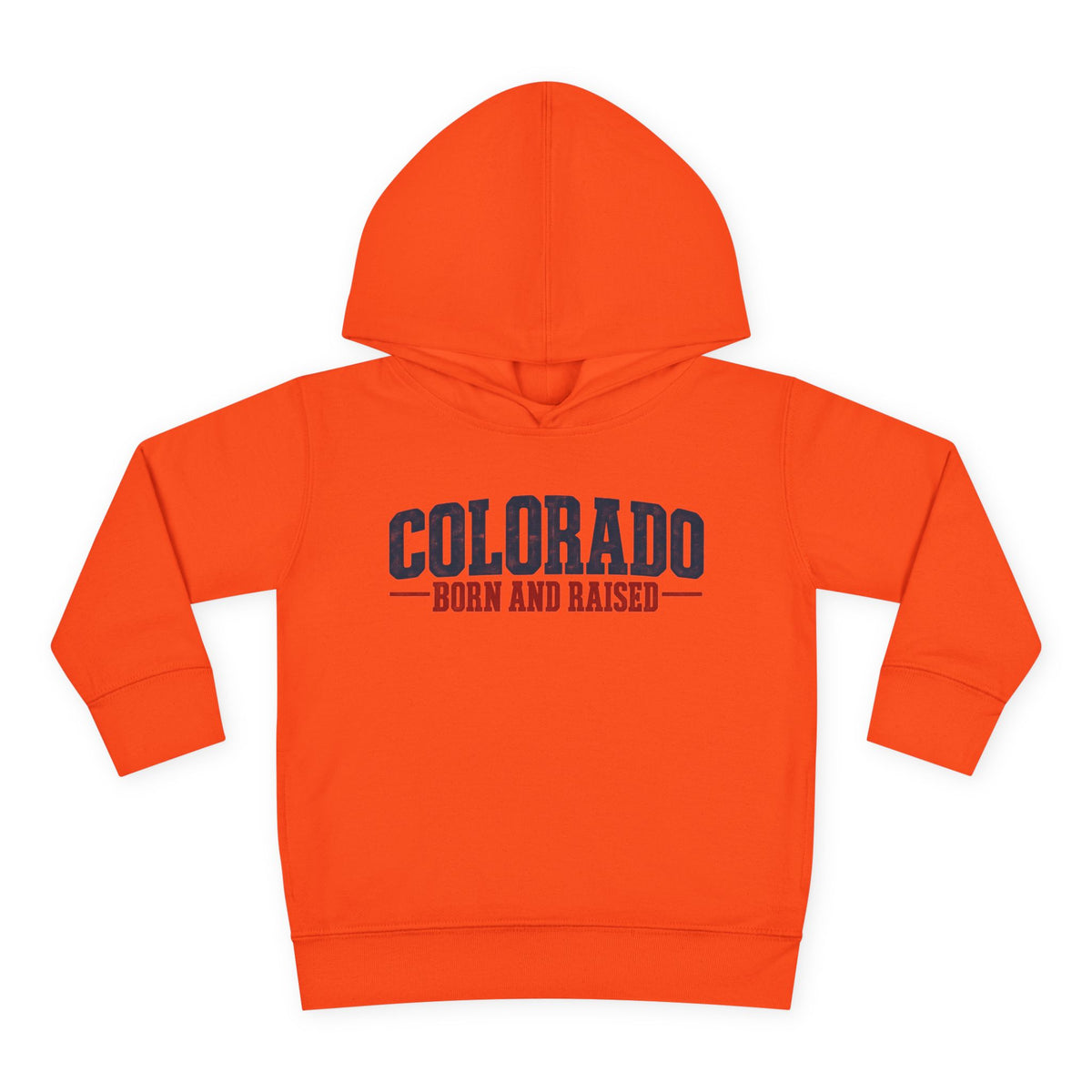 Colorado Born and Raised Classic Western Americana Unisex Toddler Pullover Fleece Hoodie