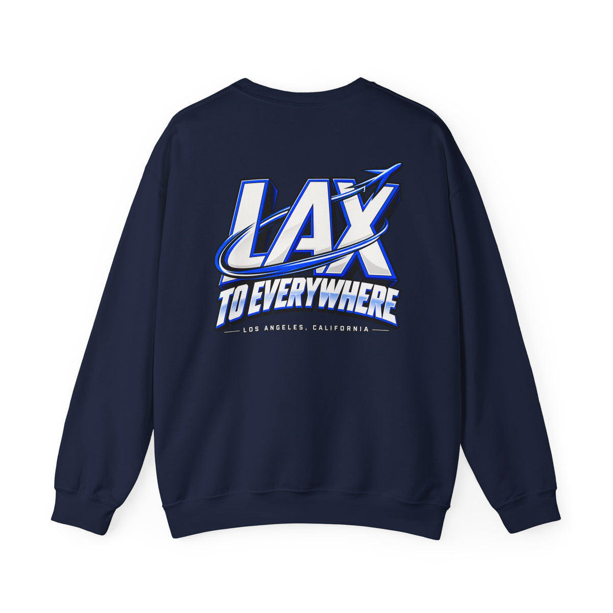 Lax To Everywhere Los Angeles Unisex Crewneck Sweatshirt Graphic