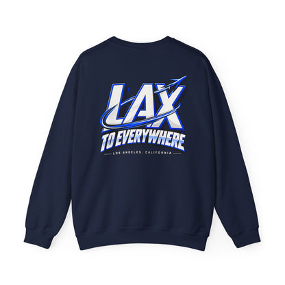 Lax To Everywhere Los Angeles Unisex Crewneck Sweatshirt Graphic