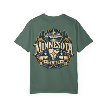 Minnesota Established 1858 Unisex Comfort Color 1717 Streetwear Graphic Tee