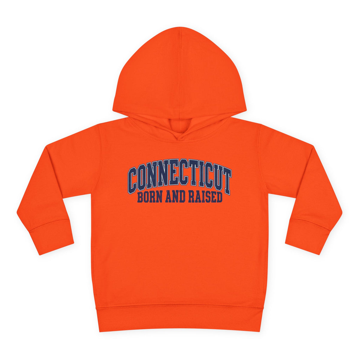 Connecticut Born and Raised Vintage Athletic Heritage Unisex Toddler Pullover Fleece Hoodie