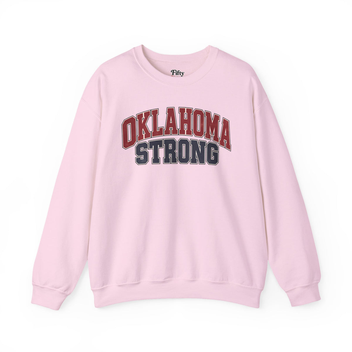 Oklahoma Strong Unisex Crewneck Sweatshirt State Name Graphic