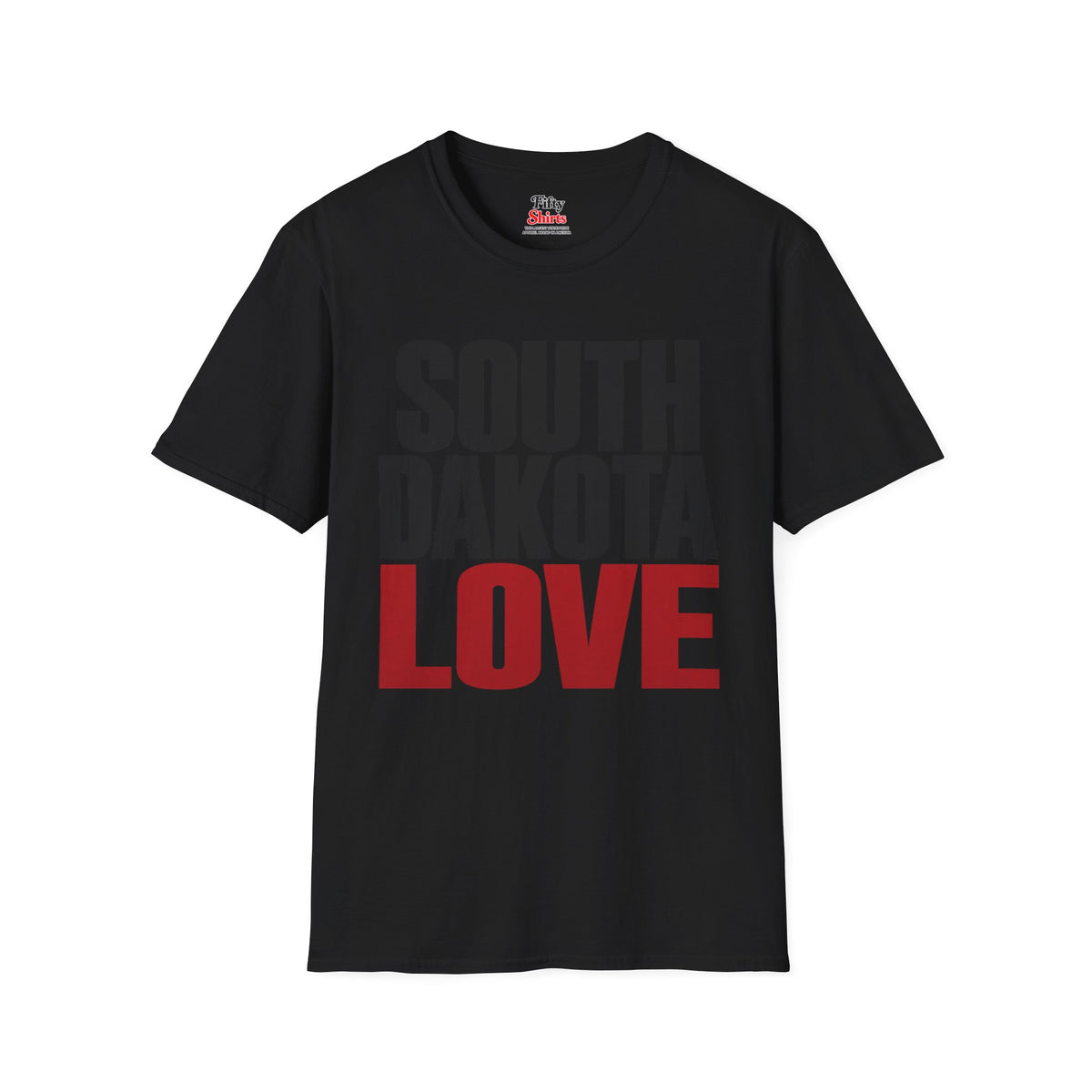 South Dakota Love Unisex Softstyle T Shirt State Name Graphic Tee