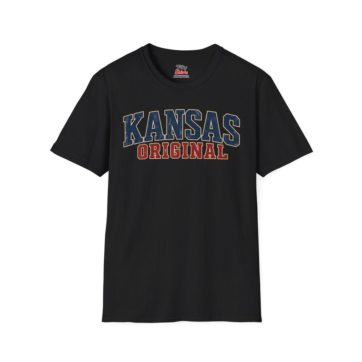 Kansas Original Unisex Softstyle T Shirt State Name Graphic Tee