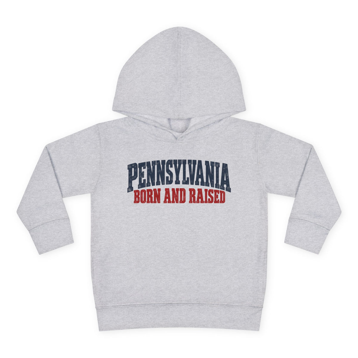 Pennsylvania Born and Raised Vintage Americana Unisex Toddler Pullover Fleece Hoodie
