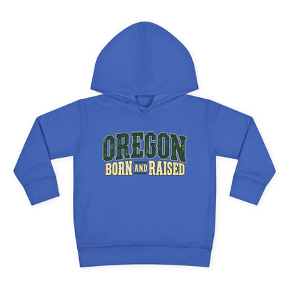 Oregon Born and Raised Pacific Northwest Americana Unisex Toddler Pullover Fleece Hoodie