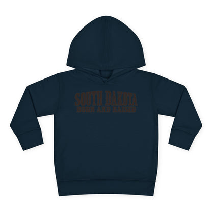 South Dakota Born and Raised Western Heritage Unisex Toddler Pullover Fleece Hoodie