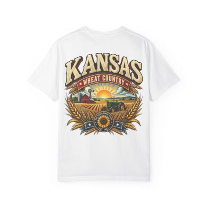Kansas Wheat Country Unisex Comfort Color 1717 Streetwear Graphic Tee