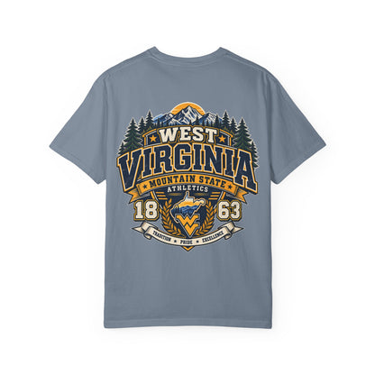 West Virginia Mountain State Athletics Unisex Comfort Color 1717 Streetwear Graphic Tee