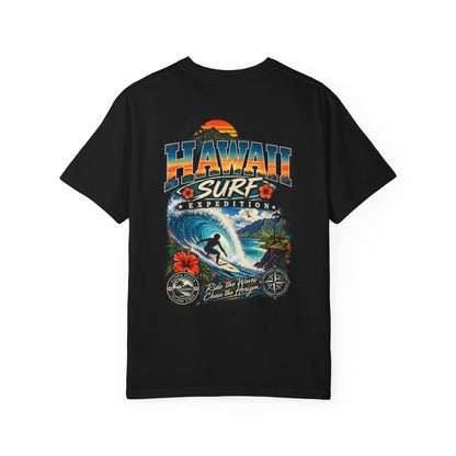Hawaii Surf Expedition Unisex Comfort Color 1717 Streetwear Graphic Tee