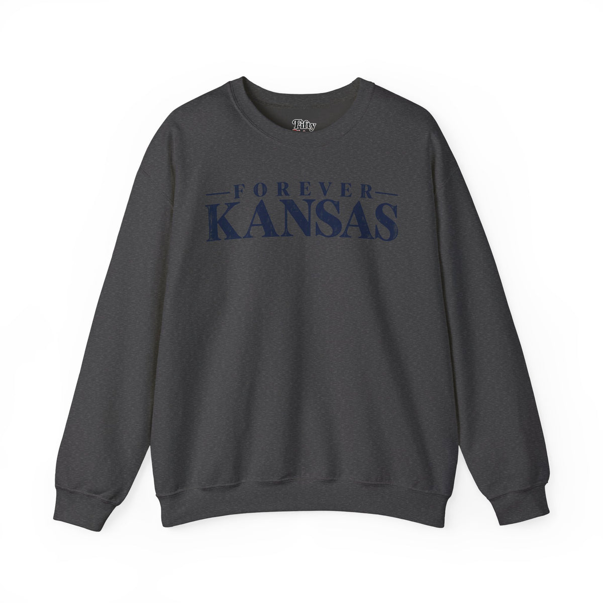 Forever Kansas Unisex Crewneck Sweatshirt State Name Graphic