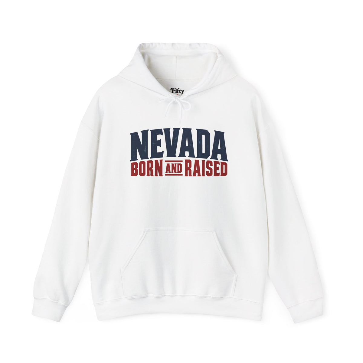 Nevada Born and Raised Modern Streetwear Unisex Hoodie Graphic