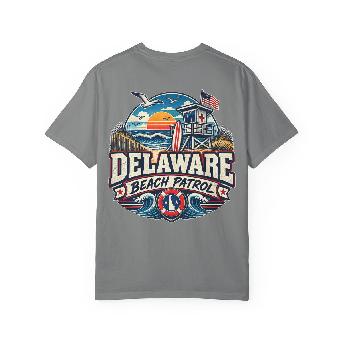 Delaware Beach Patrol  Unisex Comfort Color 1717 Streetwear Graphic Tee