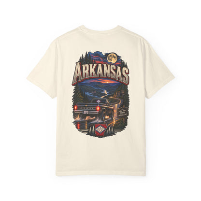 Arkansas Night Drive Unisex Comfort Color 1717 Streetwear Graphic Tee
