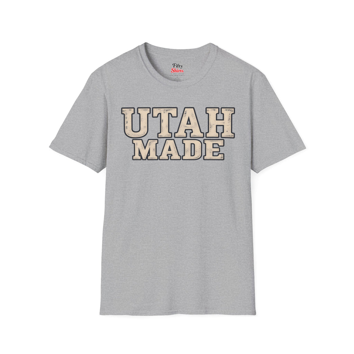 Utah Made Unisex Softstyle T Shirt State Name Graphic Tee