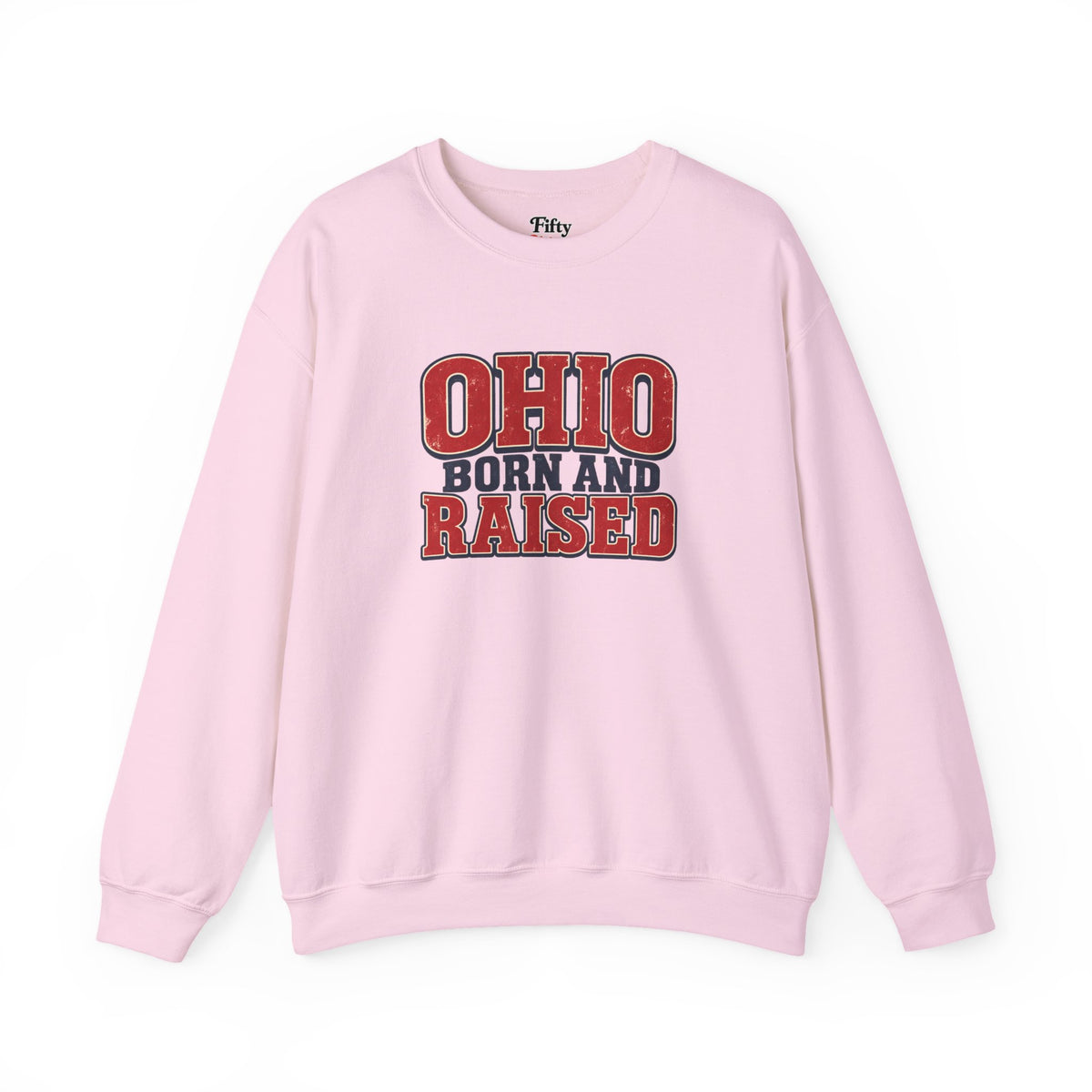 Ohio Born and Raised Vintage Americana Unisex Sweatshirt Graphic