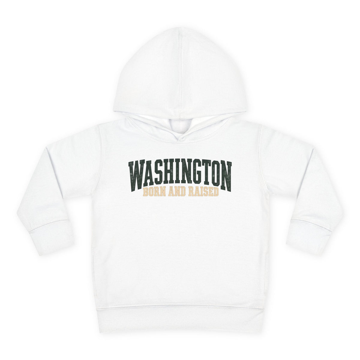 Washington Born and Raised Pacific Northwest Heritage Unisex Toddler Pullover Fleece Hoodie
