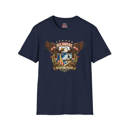 Delaware American Eagle Unisex Softstyle T Shirt State Pride Graphic Tee Collections FS03