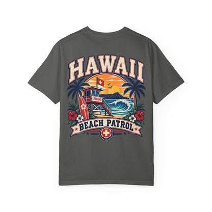 Hawaii Beach Patrol Unisex Comfort Color 1717 Streetwear Graphic Tee