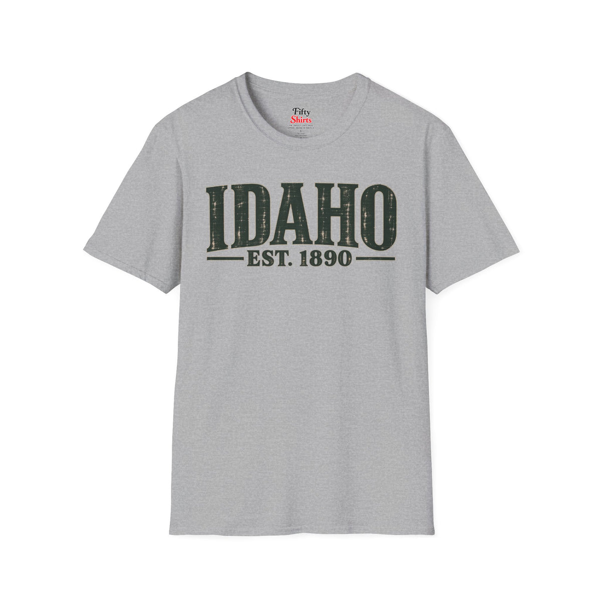 Idaho Est 1890 Unisex Softstyle T Shirt State Name Graphic Tee