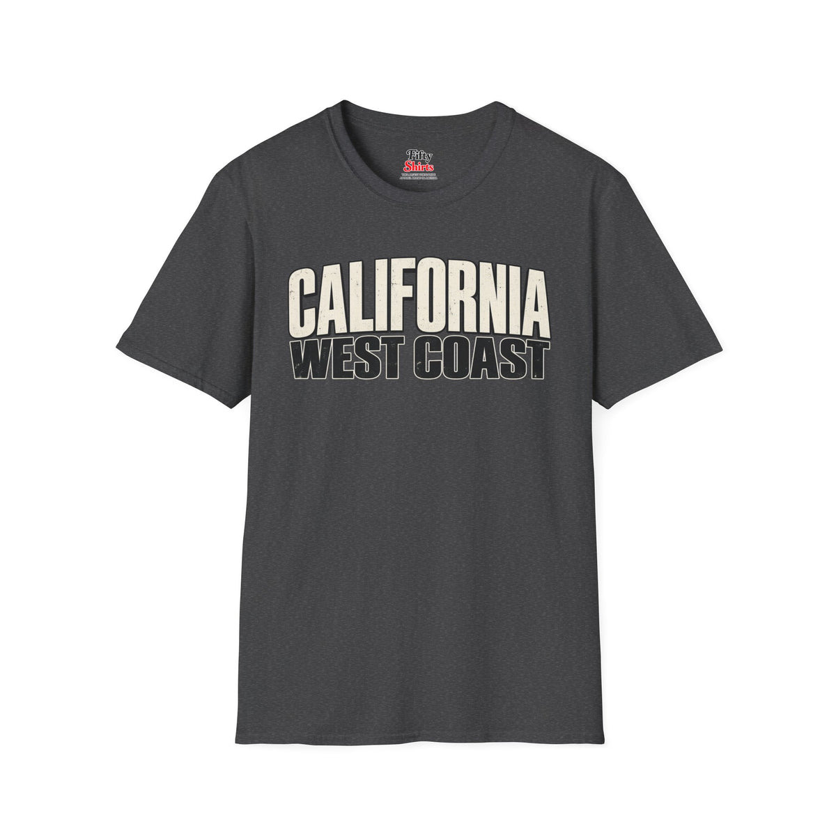 California West Coast Unisex Softstyle T Shirt State Name Graphic Tee