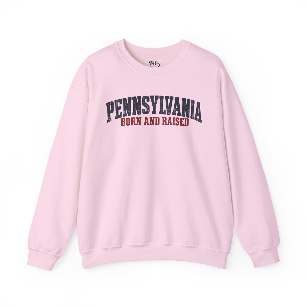Pennsylvania Born and Raised Minimal Heritage Unisex Sweatshirt Graphic