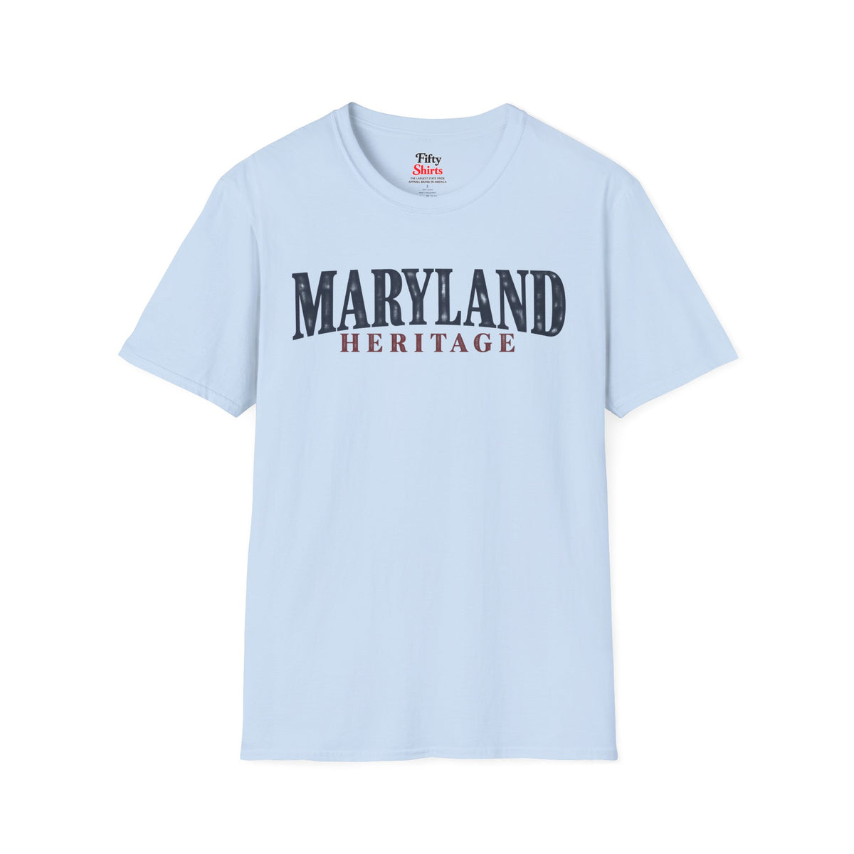 Maryland Heritage Unisex Softstyle T Shirt State Name Graphic Tee
