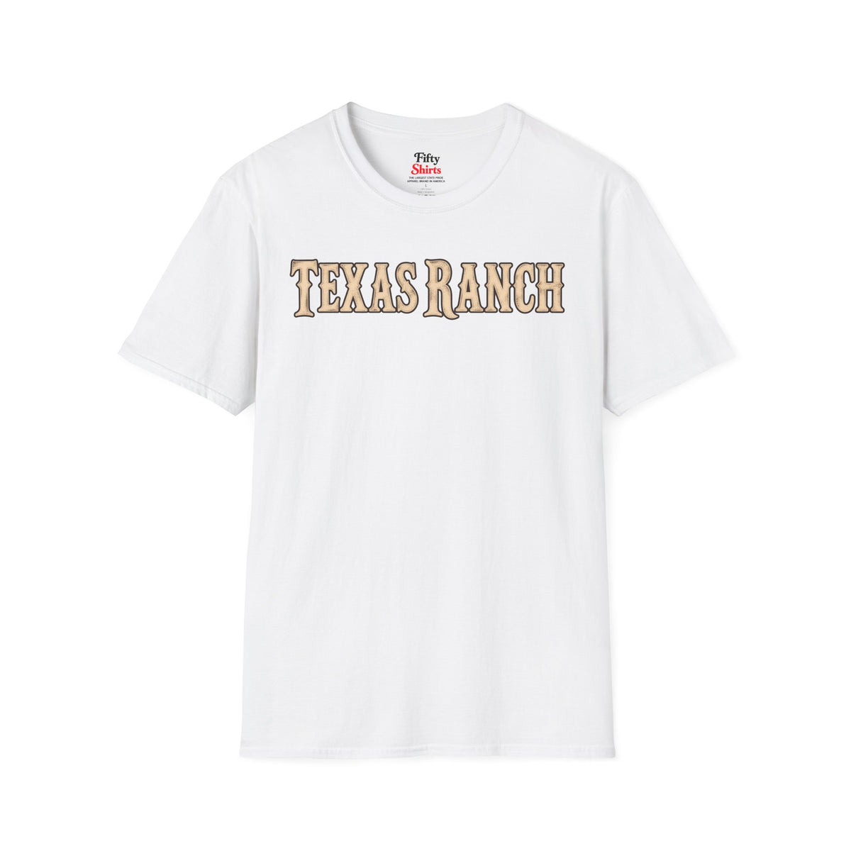 Texas Ranch Unisex Softstyle T Shirt State Name Graphic Tee