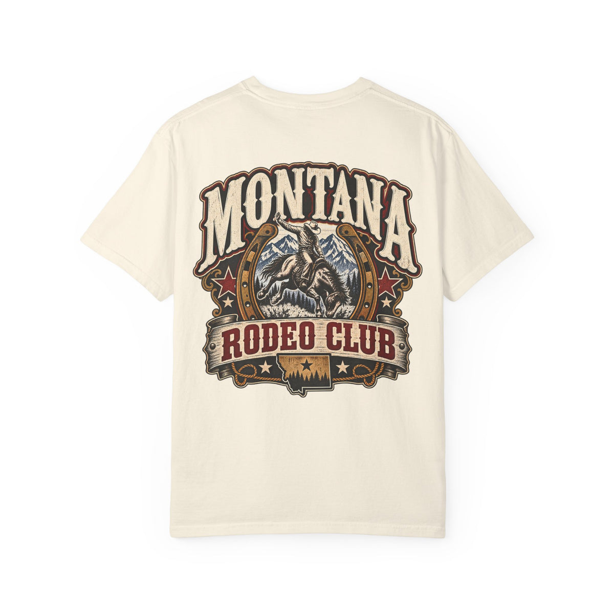 Montana Rodeo Club Unisex Comfort Color 1717 Streetwear Graphic Tee