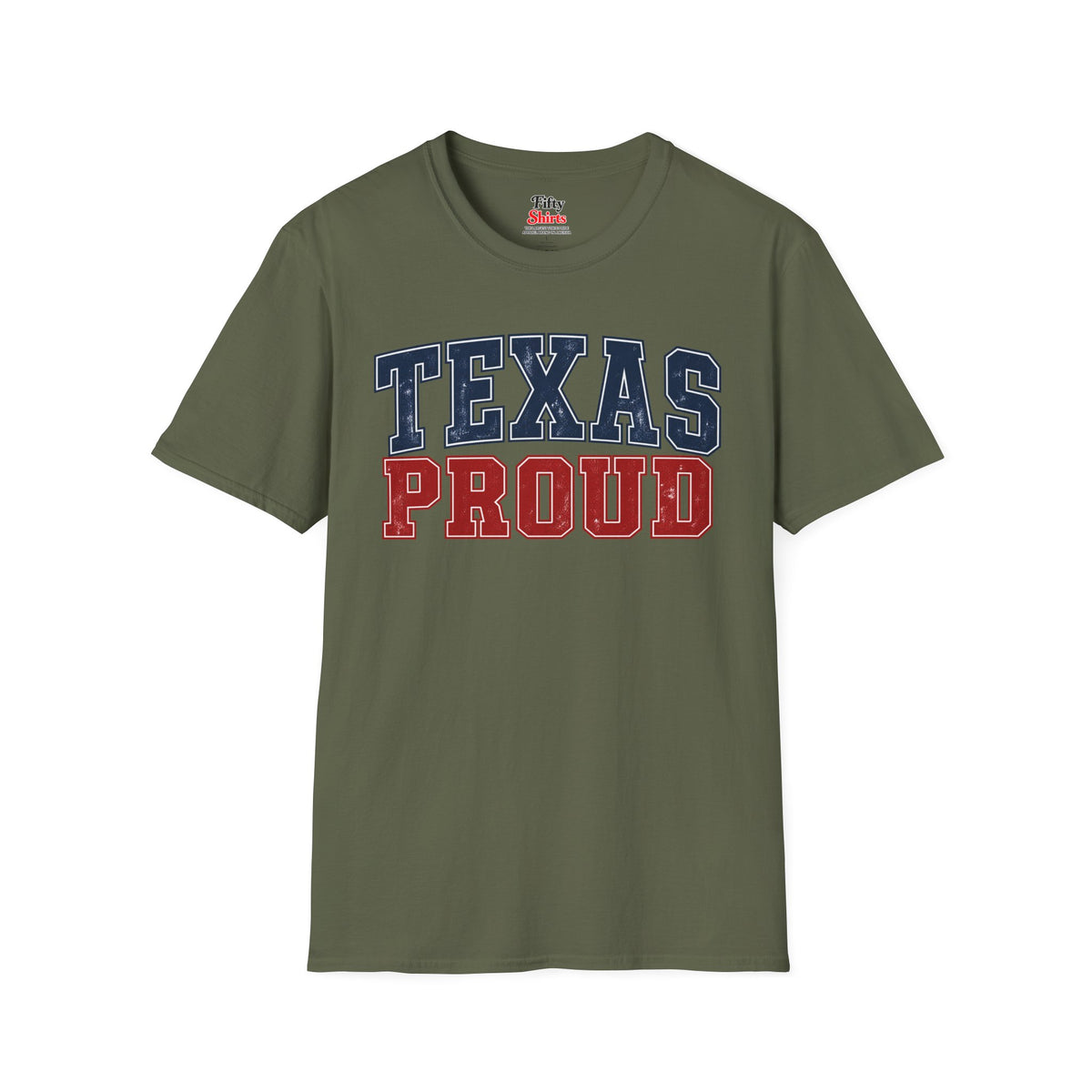 Texas Proud Unisex Softstyle T Shirt State Name Graphic Tee