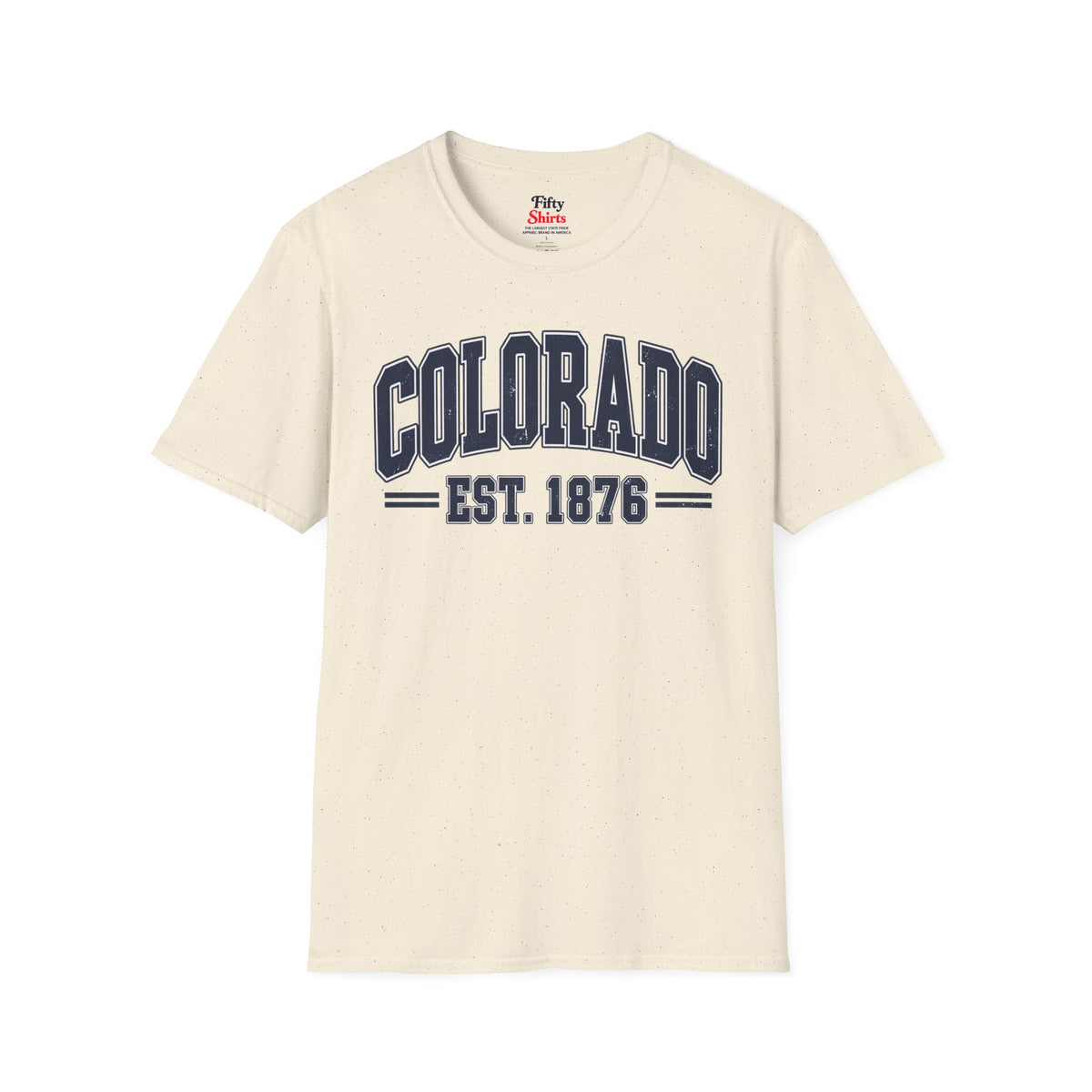 Colorado EST. 1876 Unisex Softstyle T Shirt State Name Graphic Tee