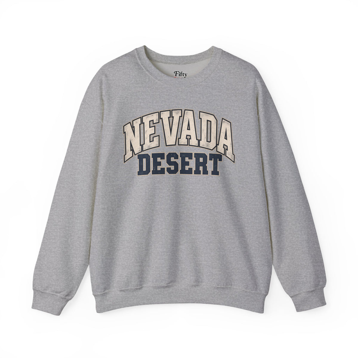 Nevada Desert Unisex Crewneck Sweatshirt State Name Graphic
