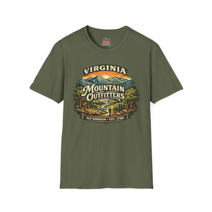 Virginia Mountain Outfitters Unisex Softstyle T Shirt State Pride Graphic Tee Collections FS03