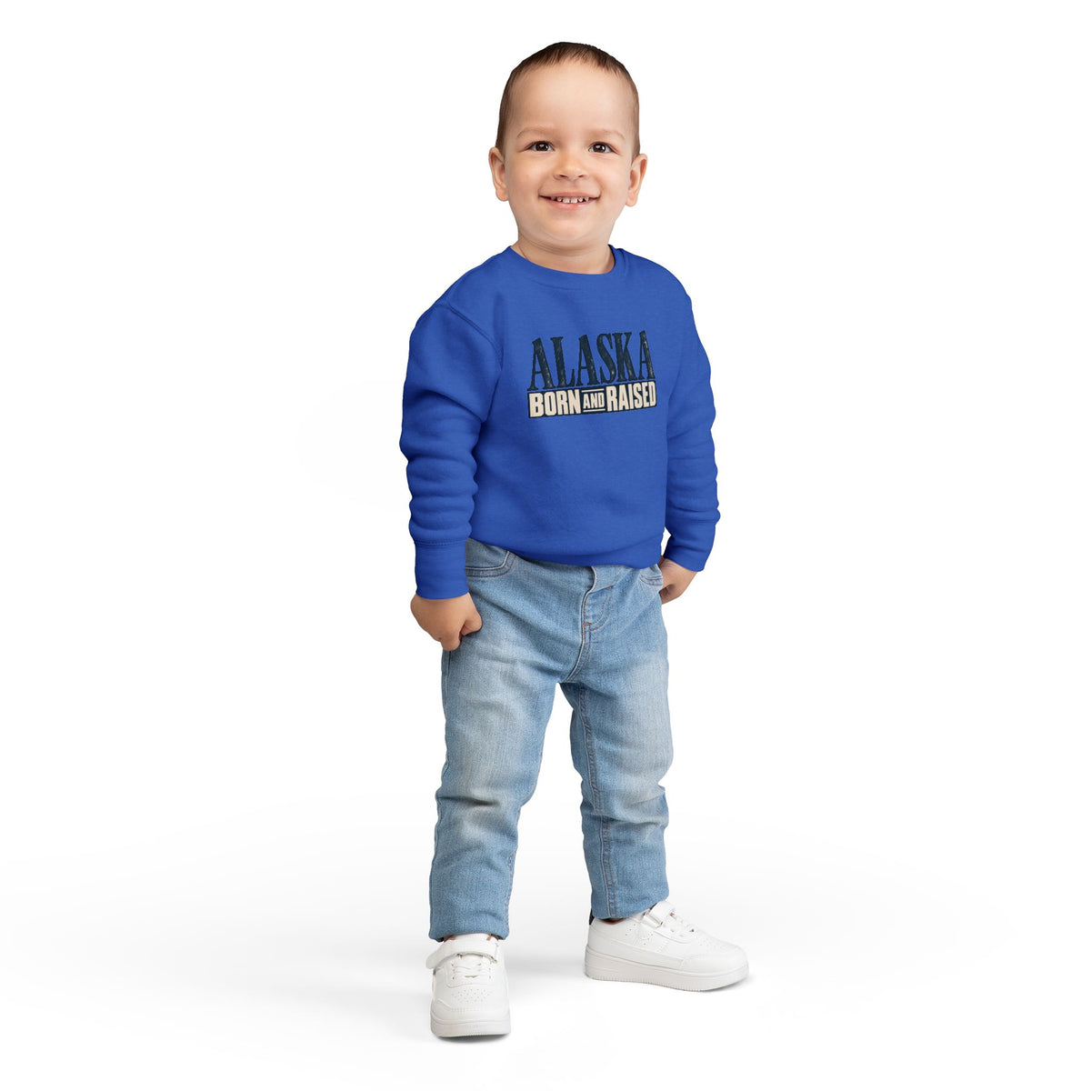 Alaska Born and Raised Premium Heritage Unisex Toddler Sweatshirt