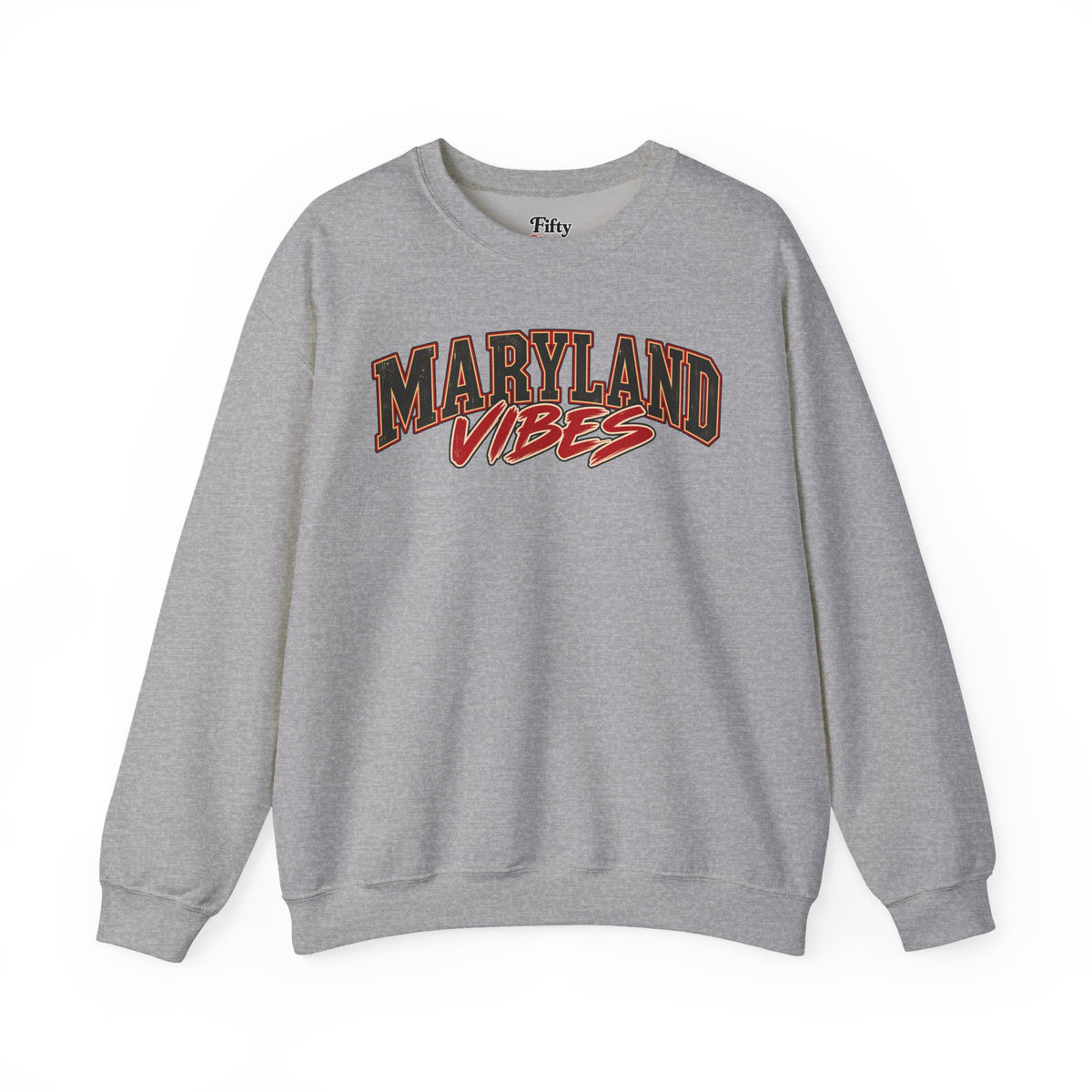 Maryland Vibes Unisex Crewneck Sweatshirt State Name Graphic