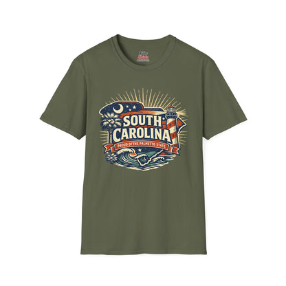 South Carolina State Pride Unisex Softstyle T Shirt State Pride Graphic Tee Collections FS03