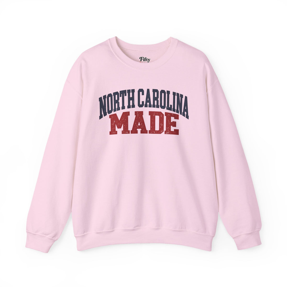 North Carolina Made Unisex Crewneck Sweatshirt State Name Graphic