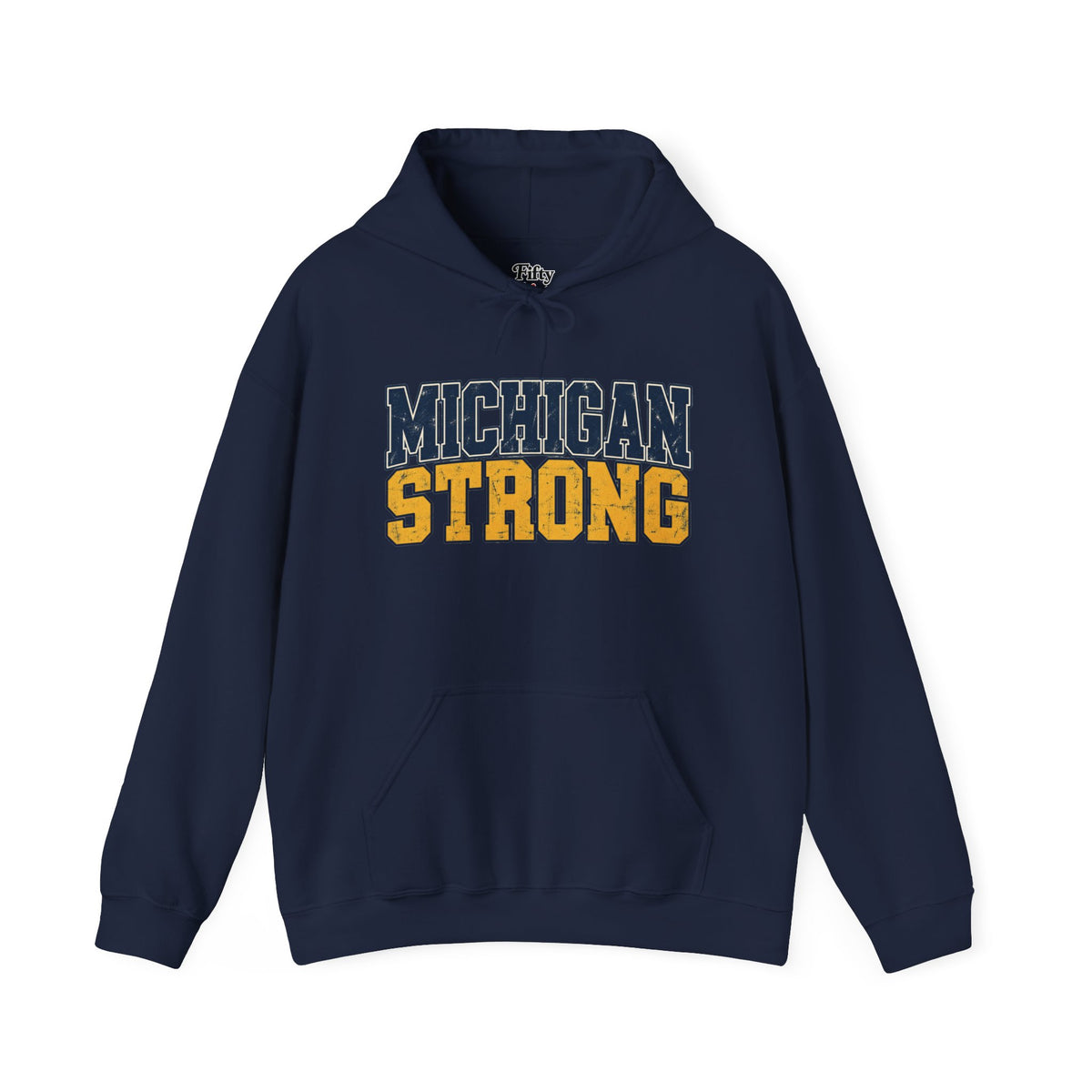 Michigan Strong Unisex Hoodie State Name Graphic