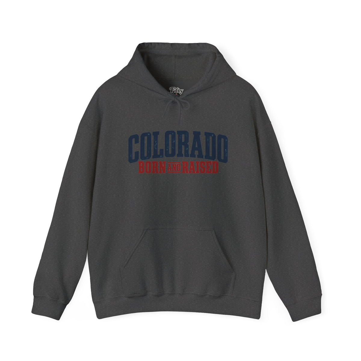 Colorado Born and Raised Rustic Mountain Town Unisex Hoodie Graphic