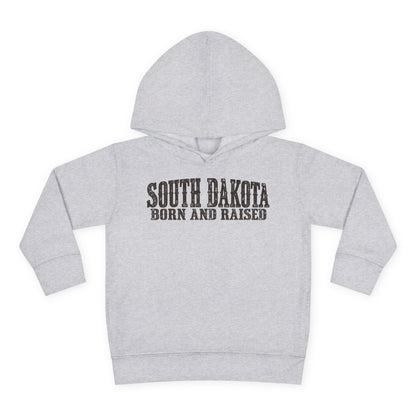 South Dakota Born and Raised Western Heritage Unisex Toddler Pullover Fleece Hoodie