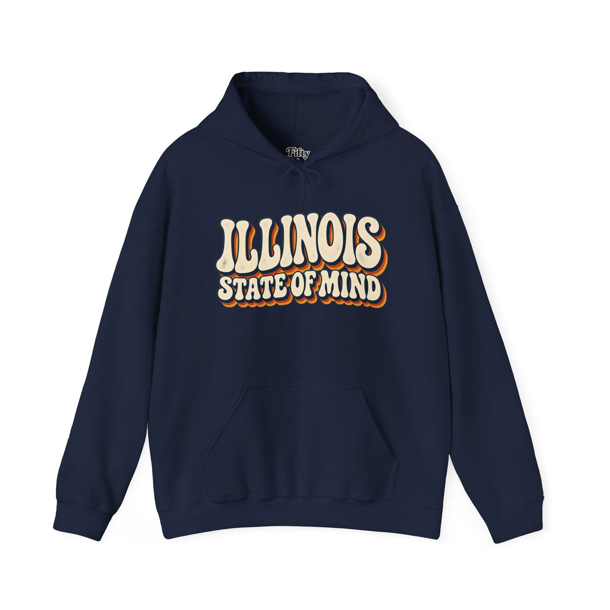 Illinois State of Mind Unisex Hoodie State Name Graphic