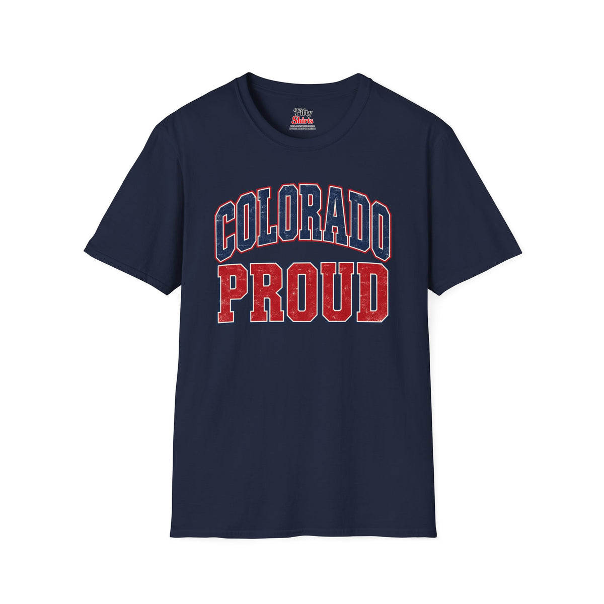 Colorado Proud Unisex Softstyle T Shirt State Name Graphic Tee