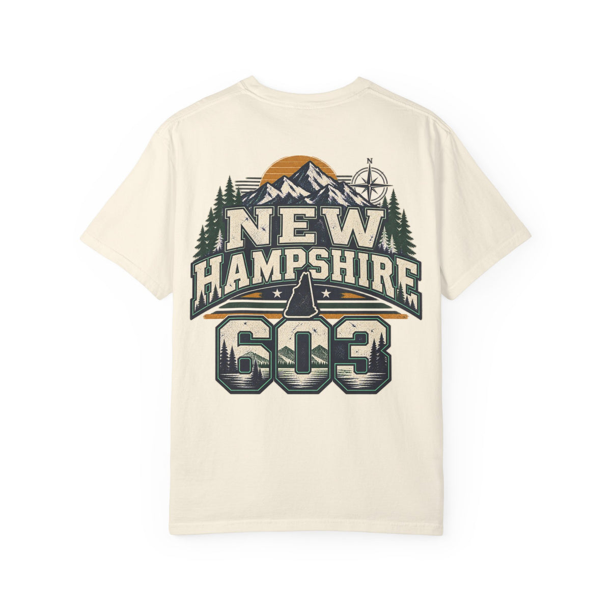 New Hampshire 603 Unisex Comfort Color 1717 Streetwear Graphic Tee
