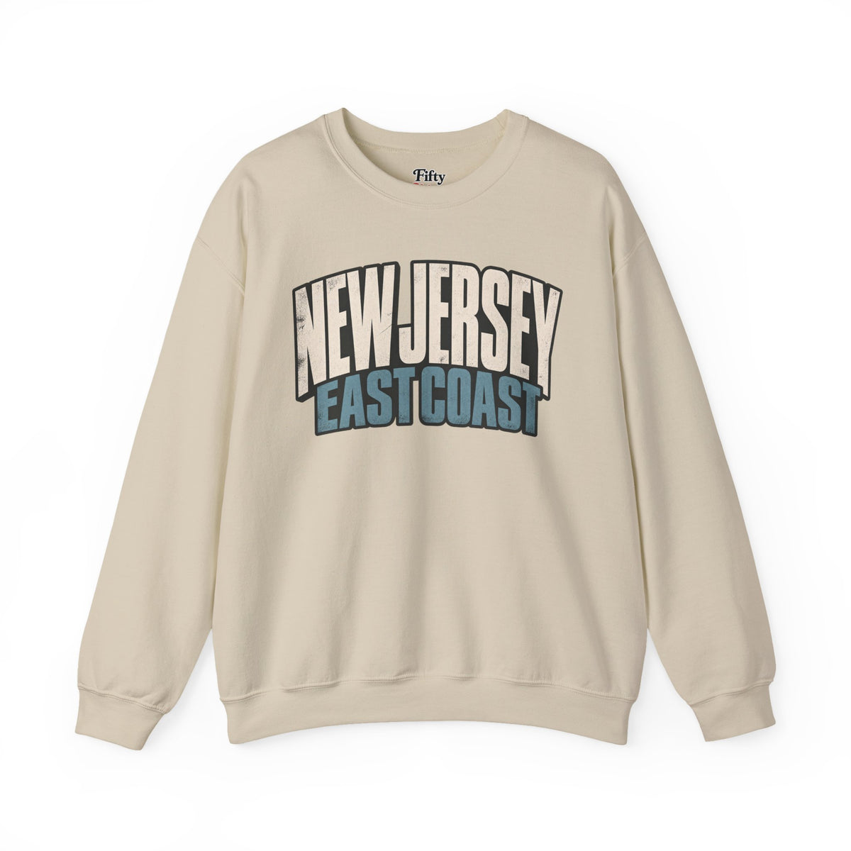 New Jersey East Coast Unisex Crewneck Sweatshirt State Name Graphic