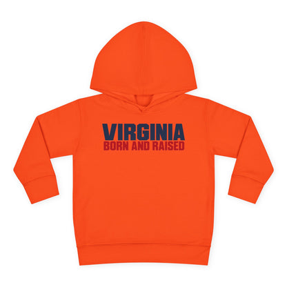 Virginia Born and Raised Minimal Modern Unisex Toddler Pullover Fleece Hoodie