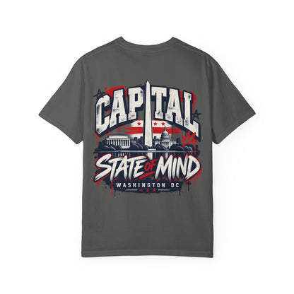 Washington DC Capital State of Mind Unisex Comfort Color 1717 Streetwear Graphic Tee