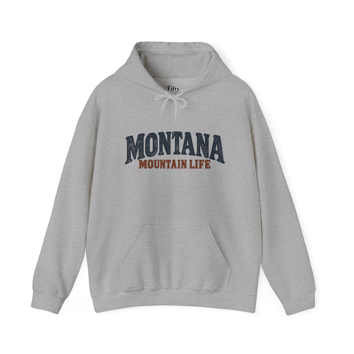 Montana Mountain Life Unisex Hoodie State Name Graphic