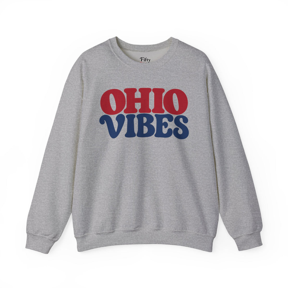 Ohio Vibes Unisex Crewneck Sweatshirt State Name Graphic