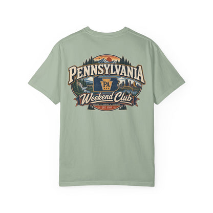 Pennsylvania Weekend Club Unisex Comfort Color 1717 Streetwear Graphic Tee