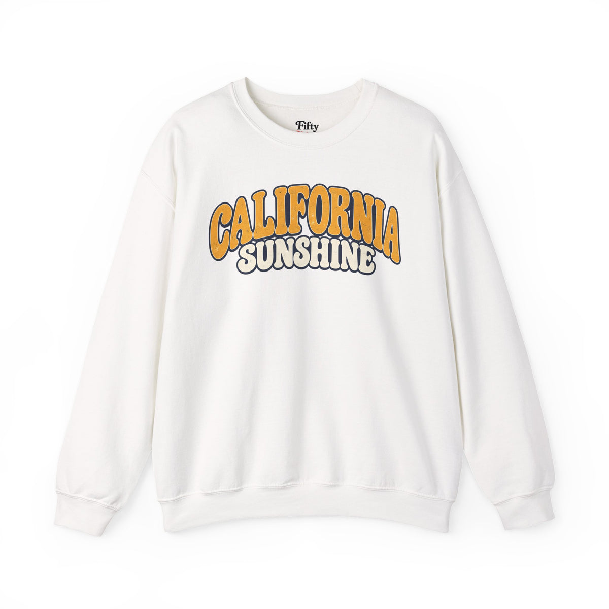 California Sunshine Unisex Crewneck Sweatshirt State Name Graphic